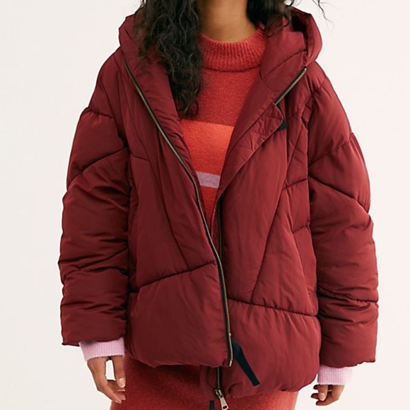 Free people hailey puffer coat Clearance
